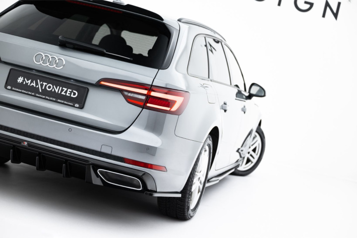 Rear Side Splitters Audi A4 / A4 S-Line / S4 Sedan / Avant B9 Maxton Design in the group Select car model / Audi / A4 - S4 - RS4 (B9) 2015+ / Styling at DDESIGN Scandinavia AB (AU-A4-B9-AV-RSD3G)