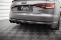 Audi A4 S-line B9 2015- 2019 Rear Valance (Version with single exhaust tips on both sides) Maxton Design