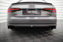 Audi A4 S-line B9 2015- 2019 Rear Valance (Version with single exhaust tips on both sides) Maxton Design