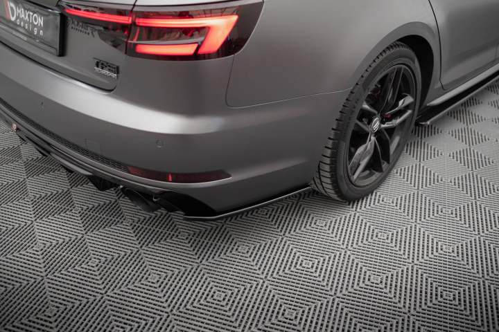 Audi A4 S-line B9 2015- 2019 Rear Side Splitters V.3 Maxton Design in the group Select car model / Audi / A4 - S4 - RS4 (B9) 2015+ / Styling at DDESIGN Scandinavia AB (AU-A4-B9-SLINE-RSD3G)
