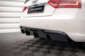 Rear Valance Audi A5 Sportback 8T Facelift  (Version with dual exhausts on one side) Maxton Design