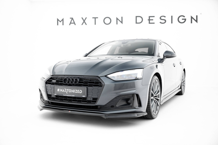 Audi A5 F5 Facelift 2019-2024 Front Splitter V.1 Maxton Design in the group Select car model / Audi / A5 - S5 - RS5 (F5) 2016+ / Styling at DDESIGN Scandinavia AB (AU-A5-2F-SB-FD1G)