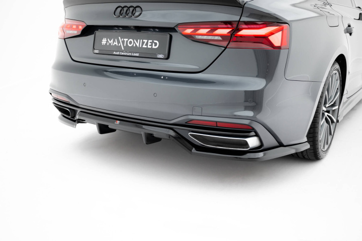 Audi A5 F5 Facelift 2019-2024 Rear Splitter (with vertical bars) Maxton Design in the group Select car model / Audi / A5 - S5 - RS5 (F5) 2016+ / Styling at DDESIGN Scandinavia AB (AU-A5-2F-SB-RD1GRD2G)