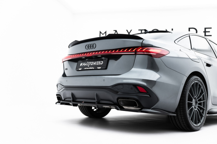 Audi A5 S-Line Sedan / Avant B10 2024+ Rear Splitter (with vertical bars) Maxton Design in the group Select car model / Audi / A5 - S5 - RS5 (B10) 2024+ at DDESIGN Scandinavia AB (AU-A5-3-SLINE-RD1GRD2G)
