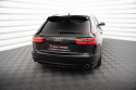 Audi A6 Avant C7 2011-2014 Central Rear Splitter (Without Vertical Bars) Maxton Design