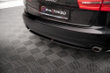 Audi A6 Avant C7 2011-2014 Central Rear Splitter (Without Vertical Bars) Maxton Design
