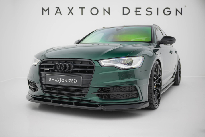 Audi A6 S-line / S6 C7 2011-2014 Front Splitter V.3 Maxton Design in the group Select car model / Audi / A6 - S6 - RS6 (C7) 2011-2018 / Styling at DDESIGN Scandinavia AB (AU-A6-C7-SLINE-AV-FD1G)