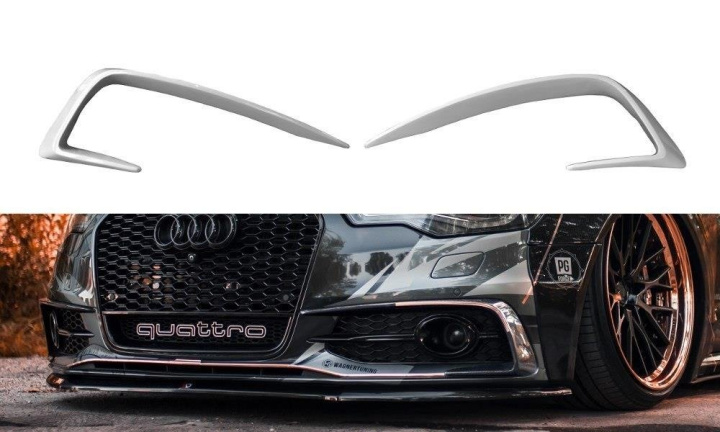 Audi A6 C7 S-Line / S6 C7 2011-2014 Ramar runt Luftintag Maxton Design in the group Select car model / Audi / A6 - S6 - RS6 (C7) 2011-2018 / Styling / Front spoiler at DDESIGN Scandinavia AB (AU-A6-C7-SLINE-FV1F)