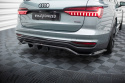 Audi A6 Allroad C8 2018-2023 Central Rear Splitter (with Vertical Bars) V.1 Maxton Design