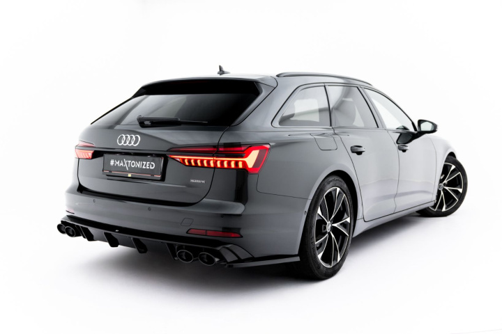 Rear Valance + Exhaust Ends Imitation Audi A6 Sedan / Avant C8 / C8 Facelift Maxton Design in the group Select car model / Audi / A6 - S6 - RS6 (C8) 2018+ / Styling at DDESIGN Scandinavia AB (AU-A6-C8-RS1G-RS1RG-BLACK)