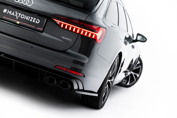 Rear Side Splitters Audi A6 Sedan / Avant C8 / C8 Facelift Maxton Design in the group Select car model / Audi / A6 - S6 - RS6 (C8) 2018+ / Styling at DDESIGN Scandinavia AB (AU-A6-C8-RSD1G)