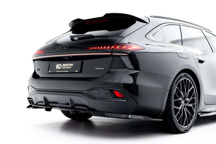 Rear Splitter (with vertical bars) V.1 Audi A6 S-Line C9 in the group Select car model / Audi / A6 - S6- RS6 (C9) 2025+ at DDESIGN Scandinavia AB (AU-A6-C9-SLINE-RD1G-RD3G)