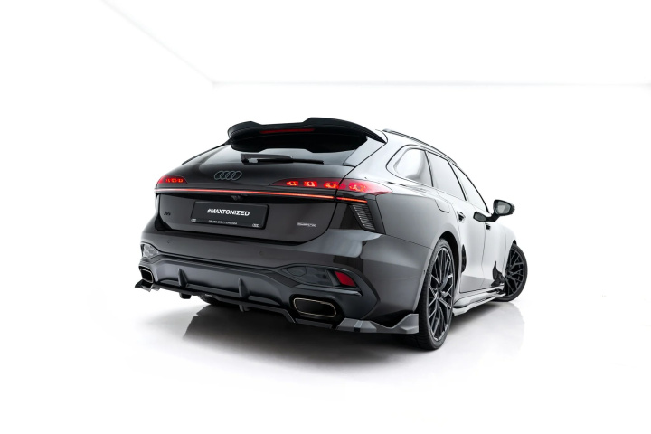 Audi A6 S-Line C9 2025- Rear Splitter (with vertical bars) V.4 Maxton Design in the group Select car model / Audi / A6 - S6- RS6 (C9) 2025+ at DDESIGN Scandinavia AB (AU-A6-C9-SLINE-RD5G-RD6G)