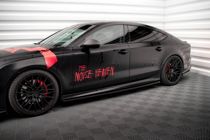 Audi A7 S-Line C7 2010-2014 Side Skirts Diffusers V.1 Maxton Design in the group Select car model / Audi / A7 - S7 - RS7 (4G8) 2010-2018 / Styling at DDESIGN Scandinavia AB (AU-A7-C7-SLINE-SD1G)
