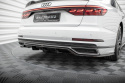 Central Rear Splitter (with Vertical Bars) Audi A8 S-Line D5 Maxton Design