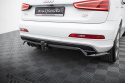 Audi Q3 S-line 8U 2011-2014 Central Rear Splitter (With Vertical Bars) V.1 Maxton Design