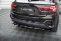 Central Rear Splitter (With Vertical Bars) Audi Q3 Sportback F3 Maxton Design