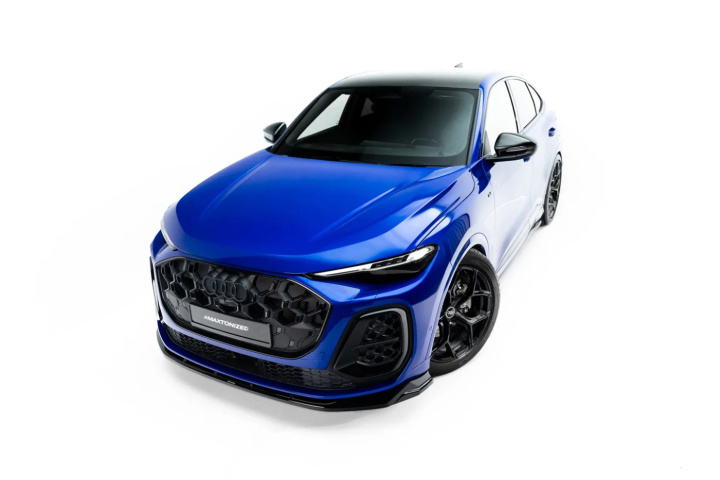Audi Q5 S-Line Sportsback/SUV Mk3 2024+ Front Splitter Maxton Design in the group Select car model / Audi / Q5 (80A) 2017+ at DDESIGN Scandinavia AB (AU-Q5-3-SLINE-FD1G)