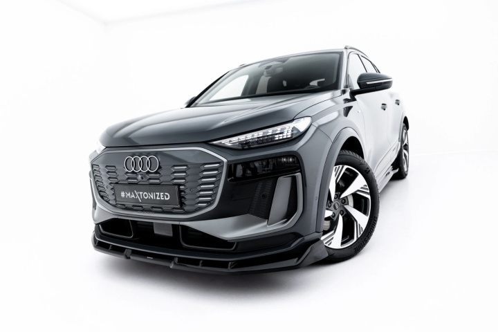 Front Splitter Audi Q6 e-tron Standard / S-Line / SQ6 e-tron SUV / Sportback Mk1 Maxton Design in the group Select car model / Audi / Q6 / SQ6 2023+ at DDESIGN Scandinavia AB (AU-Q6-ETRON-SLINE-1-FD1G)