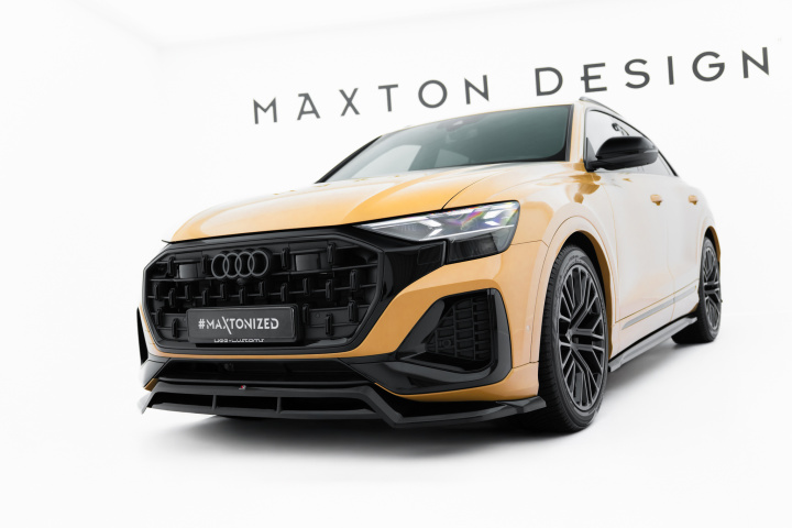 Audi Q8 Mk1 Facelift 2023+ Front Splitter Maxton Design in the group Select car model / Audi / Q8 - SQ8 - RS Q8 2018+ at DDESIGN Scandinavia AB (AU-Q8-1F-FD1GFD1RG)