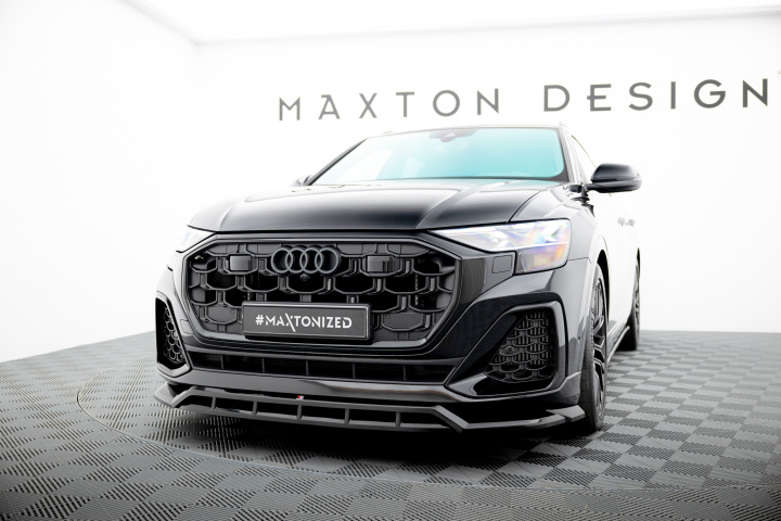 Audi SQ8 / Q8 S-Line Facelift 2023+ Front Splitter V.1 Maxton Design in the group Select car model / Audi / Q8 - SQ8 - RS Q8 2018+ at DDESIGN Scandinavia AB (AU-Q8-1F-SLINE-FD1G-FD1RG)