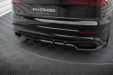Audi SQ8 / Q8 S-Line Mk1 Facelift 2023+ Central Rear Splitter (With Vertical Bars) V.1 Maxton Design