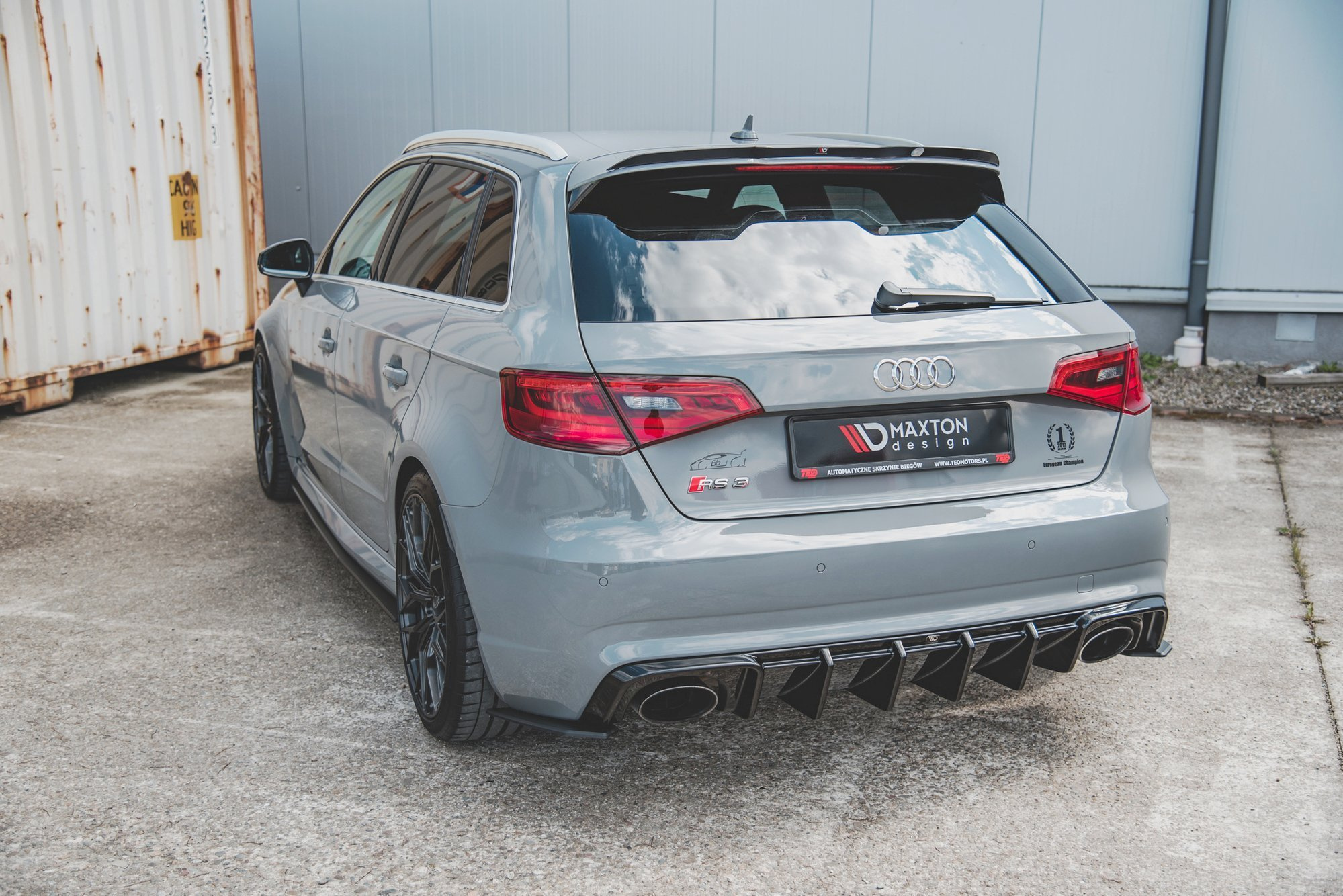 Rs3 8v Rear Audi RS3 8V 2015-2016 Rear Valance V.1 Sportback Maxton Design | DDESIGN