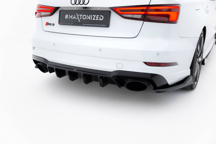 Audi RS3 Sedan 8V Facelift 2016-2020 Rear Valance V.2 Maxton Design in the group Select car model / Audi / A3 - S3 - RS3 (8V) 2012-2019 / Styling at DDESIGN Scandinavia AB (AU-RS3-8VF-S-RS2G)