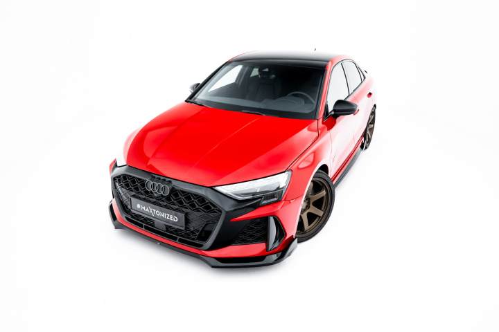 Front Splitter V.2 Audi RS3 Sportback 8Y Facelift in the group Select car model / Audi / A3 - S3 - RS3 (8Y) 2020+ / Styling at DDESIGN Scandinavia AB (AU-RS3-8YF-S-FD2G)