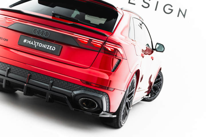 Rear Splitter (with vertical bars) Audi RSQ8 Mk1 Facelift in the group Select car model / Audi / Q8 - SQ8 - RS Q8 2018+ at DDESIGN Scandinavia AB (AU-RSQ8-1F-RD1G-RD2G)