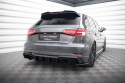 Audi A3 S-Line Sportback 8V Facelift 2016-2020 Diffuser (Single Outlet on both sides exhaust version) Rear Valance Maxton Design