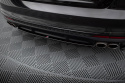 Audi S4 B9 Facelift 2019- Central Rear Splitters (With Vertical Bars) V.1 Maxton Design
