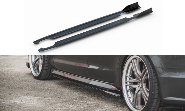 Audi S6 / A6 S-Line C7 2014-2017 Side Skirts Extensions Maxton Design in the group Select car model / Audi / A6 - S6 - RS6 (C7) 2011-2018 / Styling at DDESIGN Scandinavia AB (AU-S6-C7F-FSD1FP)