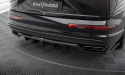 Central Rear Splitter (With Vertical Bars) Audi SQ7 Mk2 2016-2019 Maxton Design