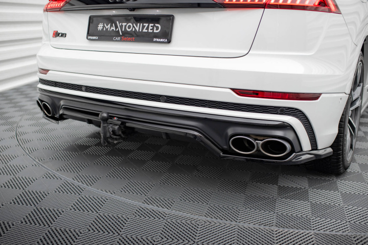 Central Rear Splitter (With Vertical Bars) Audi SQ8 Mk1 2019-2023 Maxton Design in the group Select car model / Audi / Q8 - SQ8 - RS Q8 2018+ at DDESIGN Scandinavia AB (AU-SQ8-1-RD1G-RD2G)