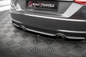 Audi TT S-Line 8S 2014-2018 Central Rear Splitter (With a Vertical Bar) Maxton Design