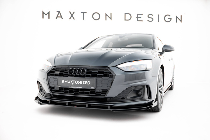 Audi A5 F5 Facelift 2019-2024 Street Pro Front Splitter + Flaps Maxton Design in the group Select car model / Audi / A5 - S5 - RS5 (F5) 2016+ / Styling at DDESIGN Scandinavia AB (AUA52FSBCNC-FD1BFSF1G)
