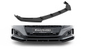 Audi A5 F5 Facelift 2019-2024 Street Pro Front Splitter + Flaps Black-Red + Gloss Flaps Maxton Design