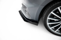 Audi A5 F5 Facelift 2019-2024 Street Pro Front Splitter + Flaps Black-Red + Gloss Flaps Maxton Design