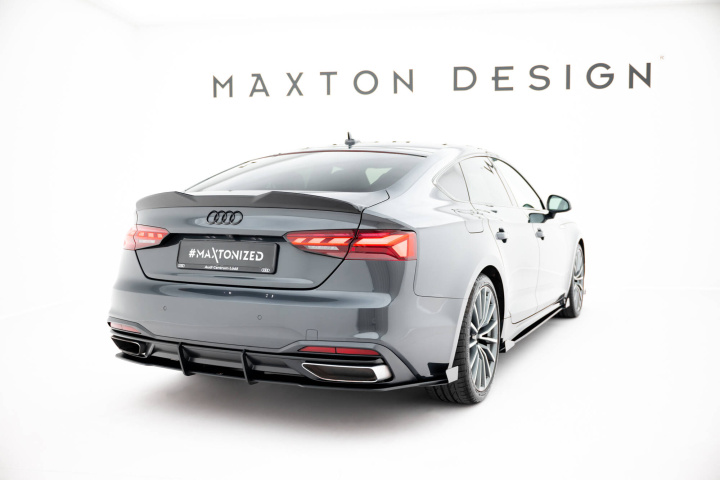 Audi A5 F5 Facelift 2019-2024 Street Pro Rear Diffuser + Flaps Red + Gloss Flaps Maxton Design in the group Select car model / Audi / A5 - S5 - RS5 (F5) 2016+ / Styling at DDESIGN Scandinavia AB (AUA52FSBCNC-RS1BRB-RSF1G)