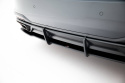 Audi A5 F5 Facelift 2019-2024 Street Pro Rear Diffuser + Flaps Red + Gloss Flaps Maxton Design