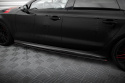 Audi A7 (RS7 Look) C7 2010-2014 Street Pro Side Skirts Diffusers Black-Red Maxton Design