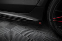 Audi A7 (RS7 Look) C7 2010-2014 Street Pro Side Skirts Diffusers + Flaps Black-Red + Gloss Flaps Maxton Design