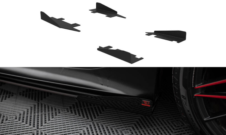 Audi A7 RS7 Look C7 2010-2014 Side Flaps Maxton Design in the group Select car model / Audi / A7 - S7 - RS7 (4G8) 2010-2018 / Styling at DDESIGN Scandinavia AB (AUA7C7SLINECNC-SF1G)
