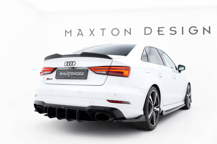 Audi RS3 Sedan 8V Facelift 2016-2020 Street Pro Rear Diffuser V.2 Maxton Design in the group Select car model / Audi / A3 - S3 - RS3 (8V) 2012-2019 / Styling at DDESIGN Scandinavia AB (AURS38VFSCNC-RS2BRB)