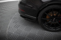 Audi RS3 Sedan 8V Facelift 2016- 2020 Street Pro Rear Side Splitters + Flaps Black-Red + Gloss Flaps Maxton Design