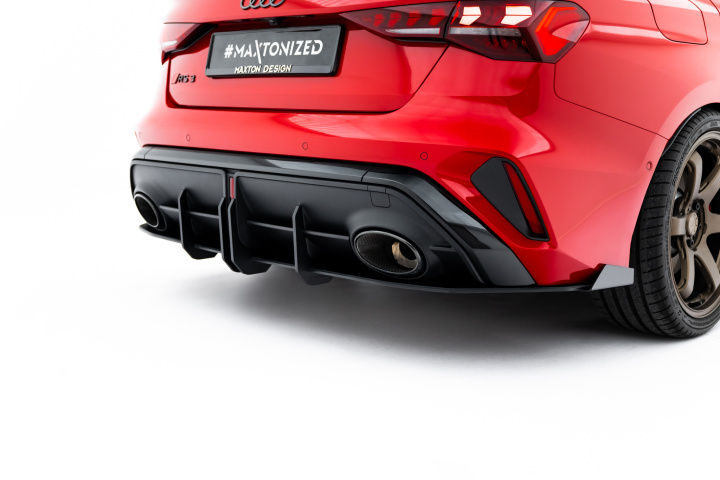 Street Pro Rear Diffuser + Flaps Audi RS3 Sedan 8Y Facelift in the group Select car model / Audi / A3 - S3 - RS3 (8Y) 2020+ / Styling at DDESIGN Scandinavia AB (AURS38YFSCNCRS1BBRBIRSF1G)