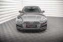 Audi A5 S-Line / S5 Coupe / Sportback F5 2017-2019 Street Pro Front Splitter Black-Red Maxton Design