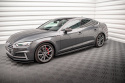 Audi A5 S-Line / S5 Sportback F5 2017-2019 Street Pro Side Skirts Diffusers Black-Red Maxton Design
