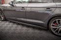 Audi A5 S-Line / S5 Sportback F5 2017-2019 Street Pro Side Skirts Diffusers Black-Red Maxton Design